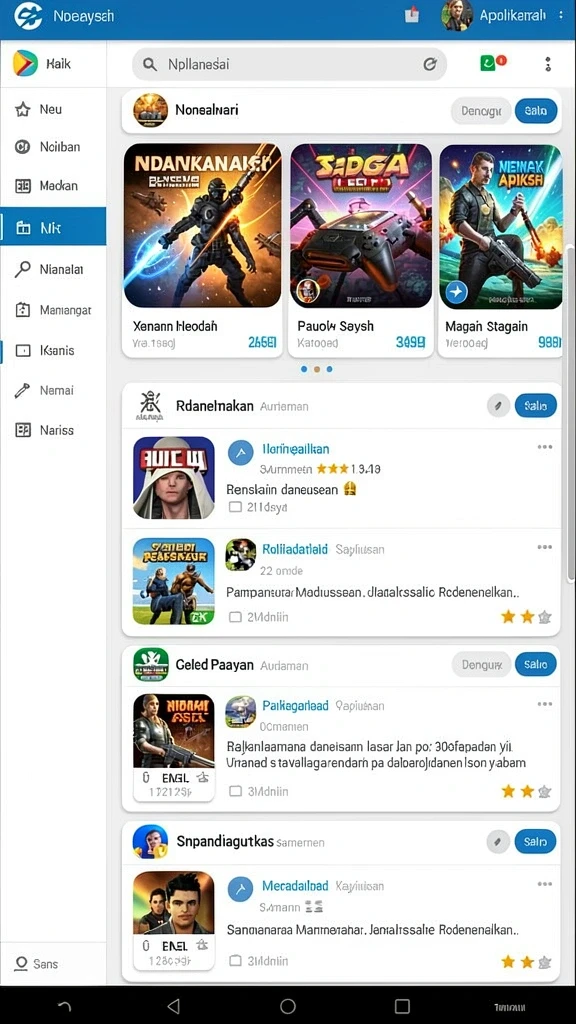 Tampilan antarmuka yang menarik dan intuitif.