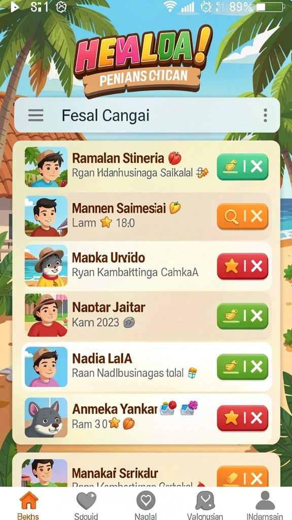 Tampilan utama 9SL dengan berbagai pilihan permainan.