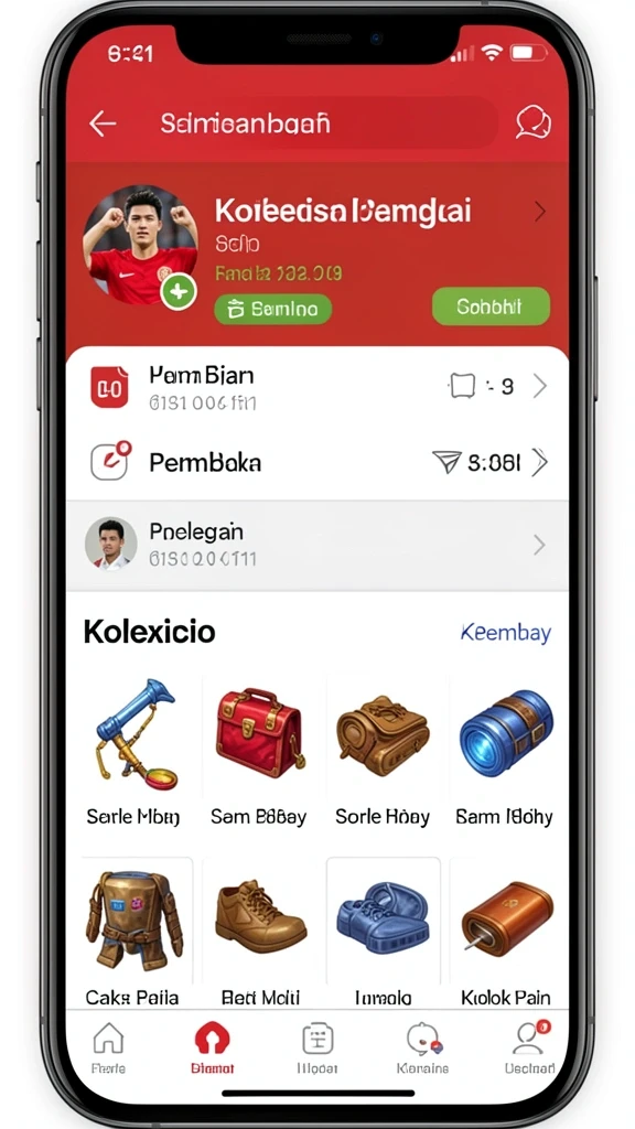 Screenshot interaksi sosial antar pengguna di AJR88.