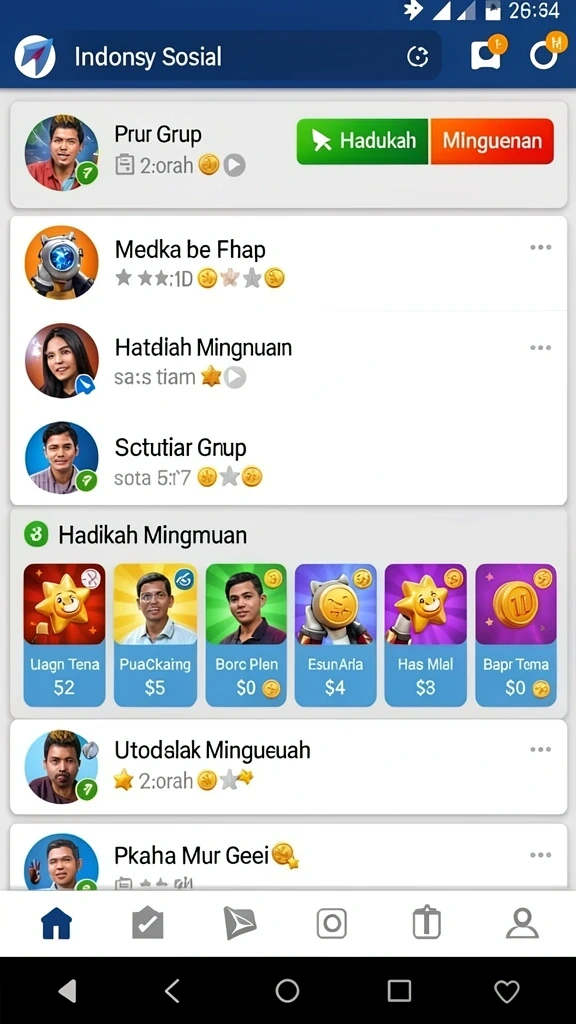 Tampilan antarmuka yang modern dan menarik.
