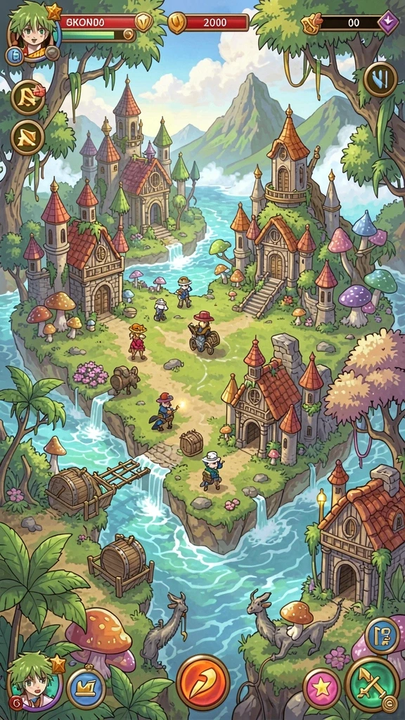 Tampilan awal game yang menarik dan futuristik.