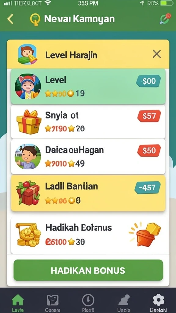 Beragam karakter menarik untuk dipilih.