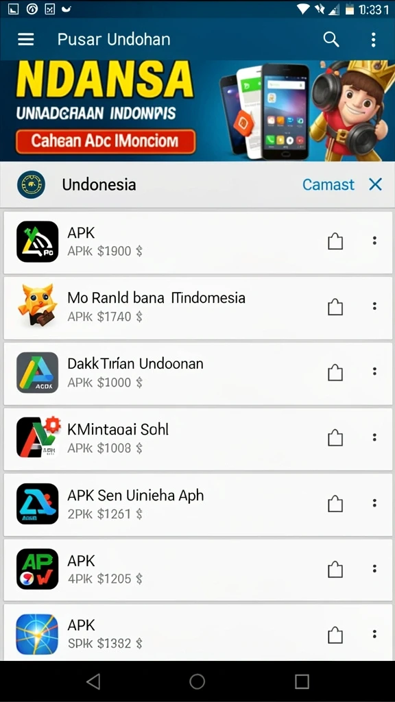 Berbagai permainan menarik untuk dimainkan.