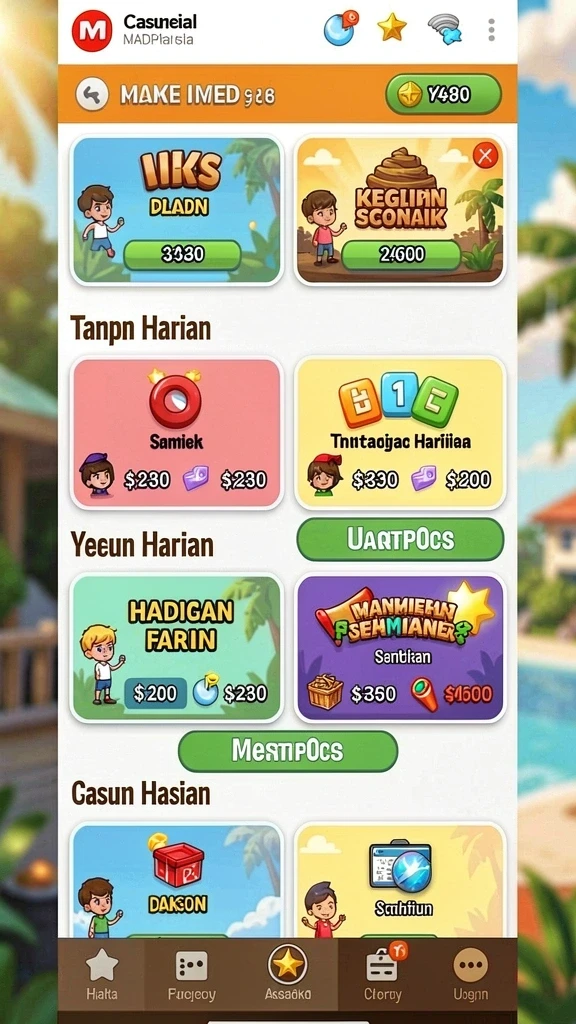 Tampilan antarmuka yang menarik dan modern.