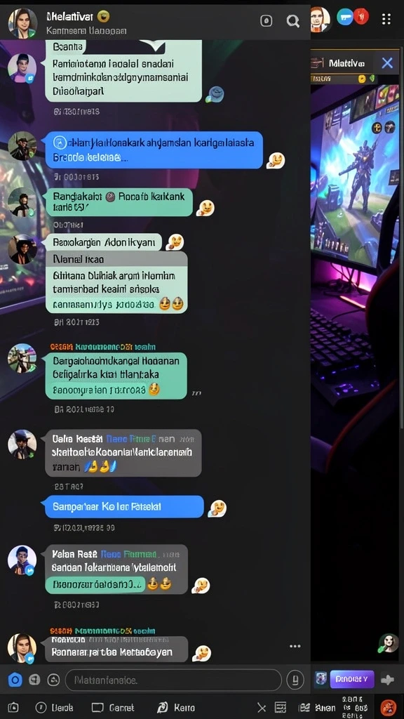 Gambaran layar utama DEWI5000 yang menarik perhatian.
