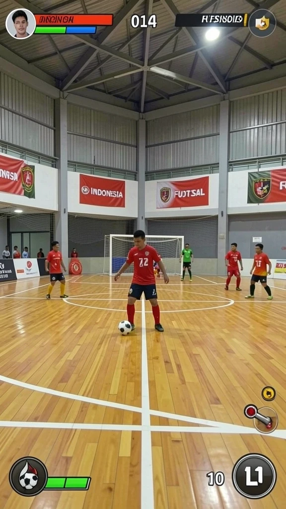Tangkapan layar menunjukkan suasana level yang penuh tantangan.