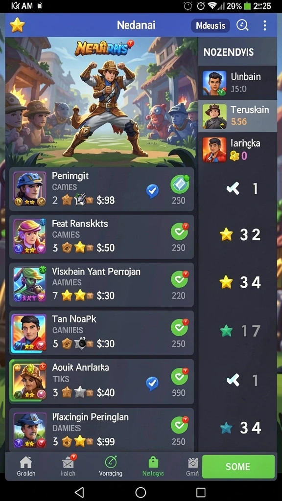Berbagai mode permainan yang menantang.