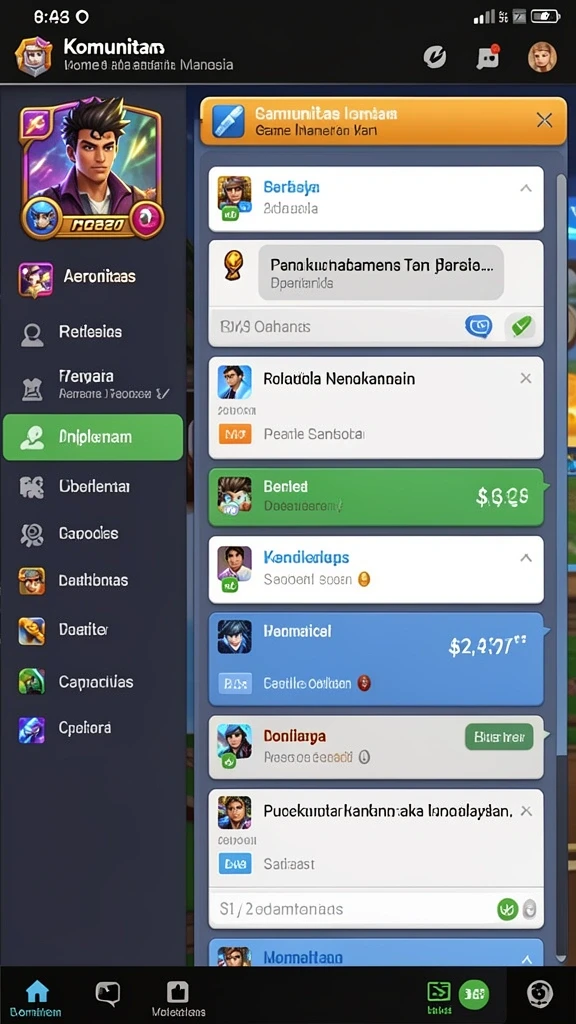 Fitur turnamen harian dengan hadiah fantastis.