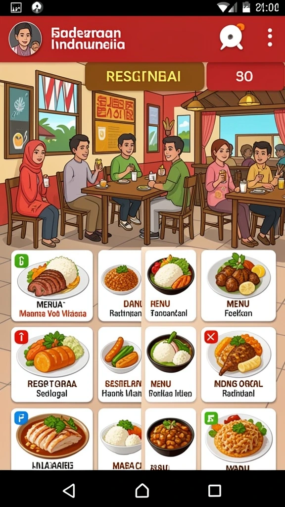 Tampilan level yang menakjubkan dan menarik.