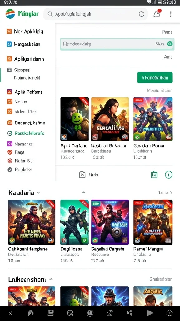 Tampilan antarmuka yang intuitif dan menarik.