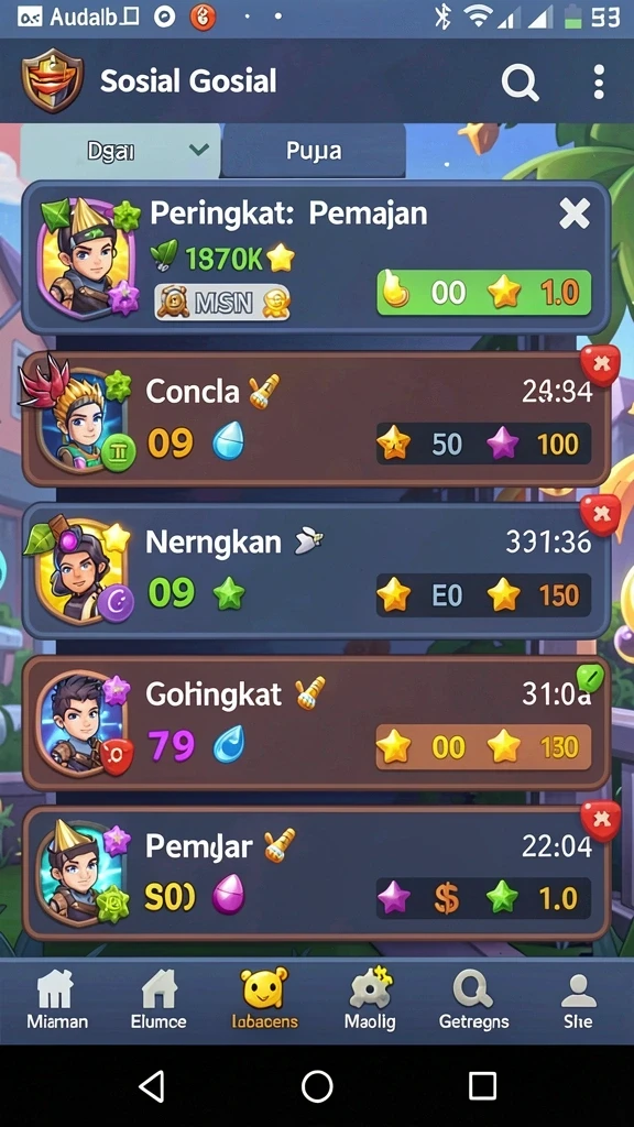 Mode multiplayer yang memungkinkan bersaing dengan teman-teman.