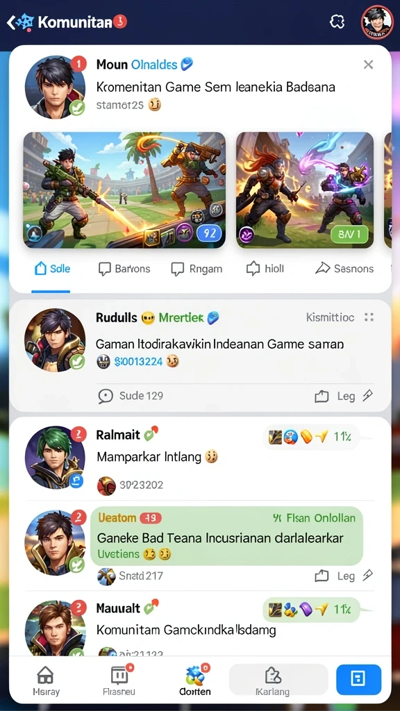 Tampilan grafis yang menarik dan penuh warna.