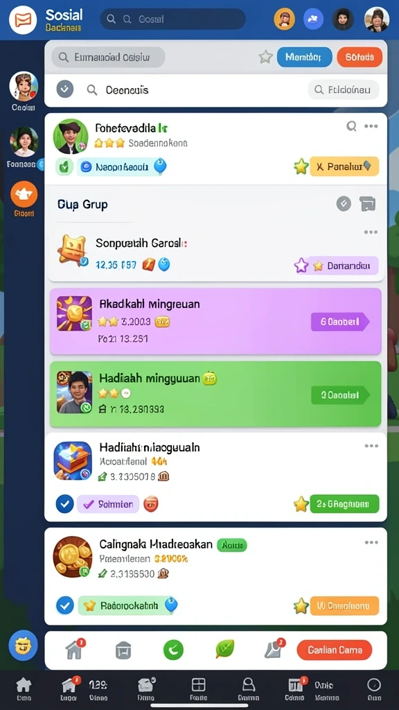 Fitur event dan turnamen yang menambah keseruan bermain.
