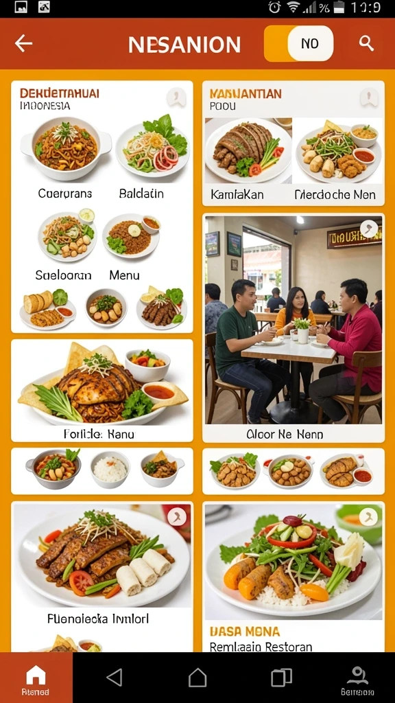 Tampilan permainan yang menarik dan penuh warna.