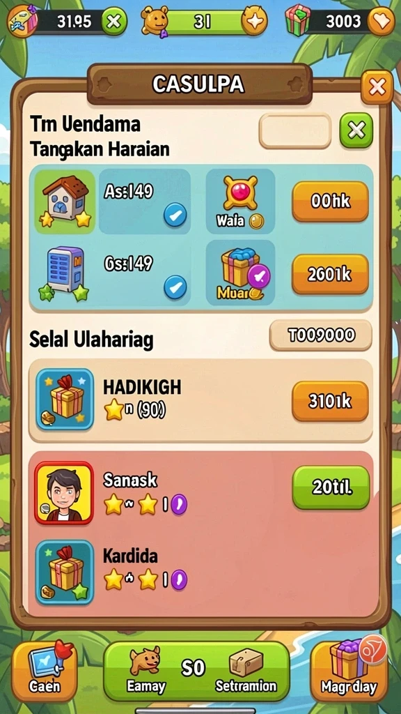 Sistem bonus yang menarik untuk pemain.
