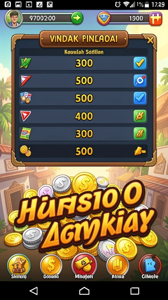 Fitur turnamen yang memacu adrenalin.