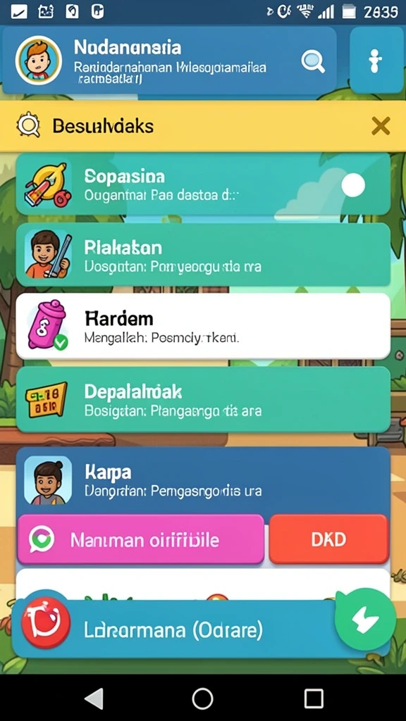 Berbagai jenis permainan togel yang tersedia untuk dipilih.