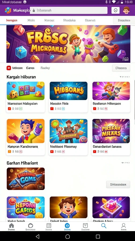 Screenshoot menampilkan antarmuka utama RI889 yang menarik.