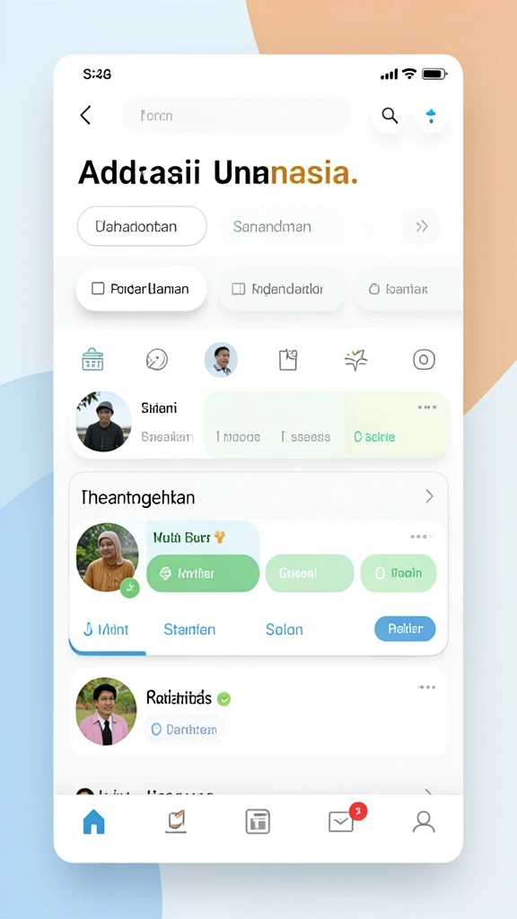 Tampilan antarmuka utama yang menarik dan intuitif.