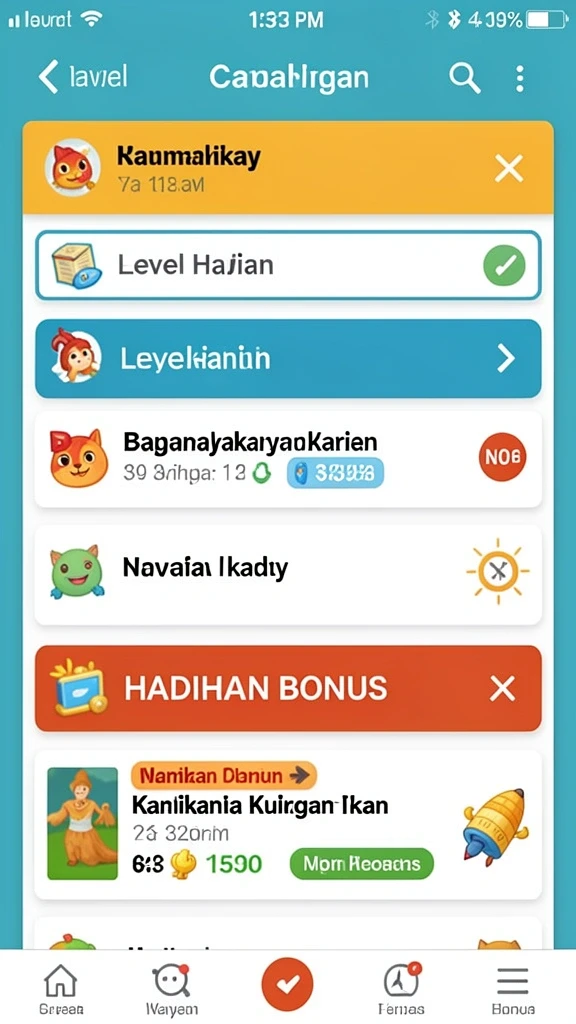 Karakter-karakter menarik dengan desain unik.