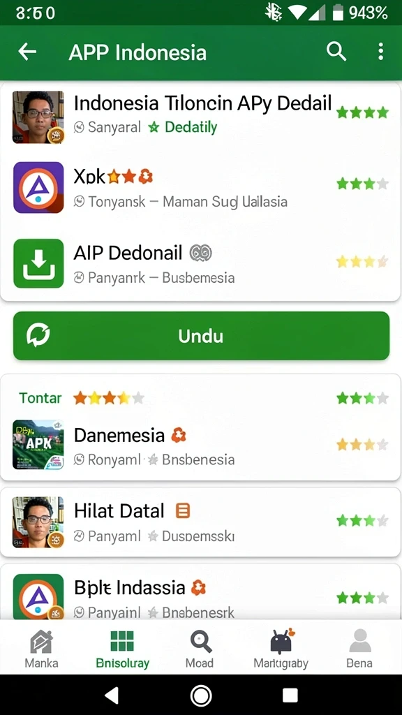 Tampilan awal RP79 yang menarik dan intuitif.