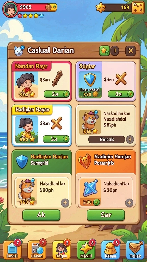Fitur bonus yang menguntungkan dan interaktif.