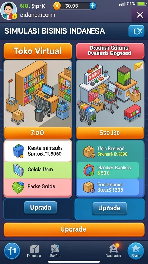 Berbagai karakter unik untuk dipilih.